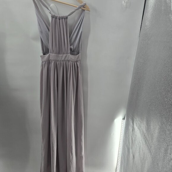 Gray Formal Racerback Lined Dress Size Small - Picture 3 of 16